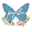 Papillon Floral Icon
