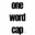 One Word Cap Icon
