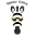 Quirky Zebra Icon