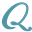 Blue Q Icon