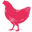 Pink Chicken Icon