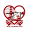Red and White Icon