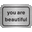 You Are Beautiful Icon