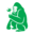 Green Gorilla Icon