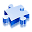 Blue Jigsaw Icon
