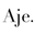 Aje Icon