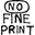 No Fine Print Wine Icon
