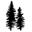 Between the Evergreens Art by Elizabeth Lang Icon