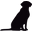 Black Dog Engraving Icon