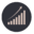 Social Media Gains Icon