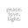 Peace Love Light Icon