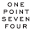 One Point Seven Four Icon