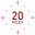 20 Miles Icon