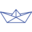 Blue Boat Icon