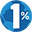 1% for the Planet Icon