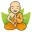 Golden Monk Icon
