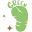 A Small Green Footprint Icon