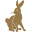 Golden Rabbit Icon