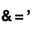 Ampersand As Apostrophe Icon