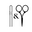 Hairpins & Scissors Icon