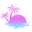 Sunset Paws Icon