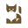 Cat And Wood Icon